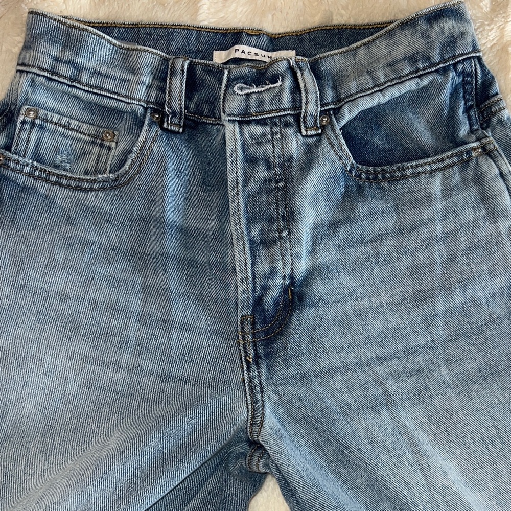 PACSUN Denim Blue Baggy Jeans Size 24